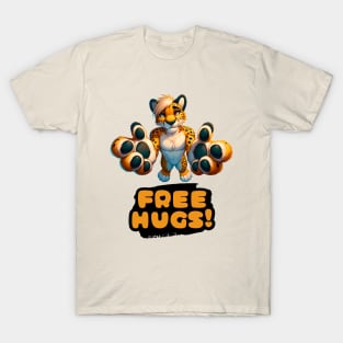 Free Hugs From A Furry Anthro Cheetah T-Shirt